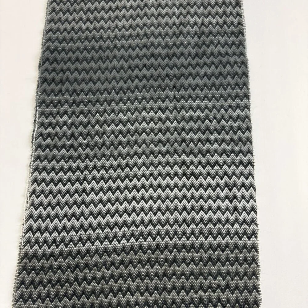 Scarf Fringe Gray & Black